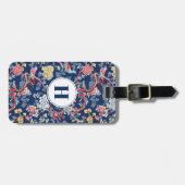 Blue Classic Chinoiserie Bagagelabel (Voorkant horizontaal)