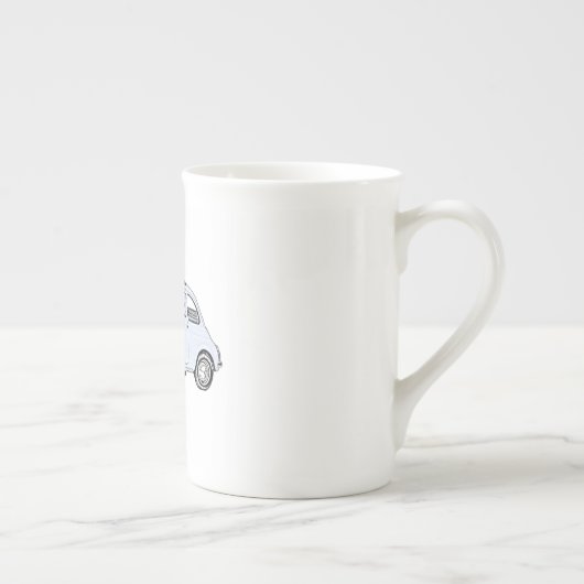 Blue Classic Fiat 500 Topolino Bone China Mok (Rechts)