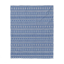 Blue Classic kerstvleece Blanket