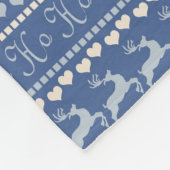 Blue Classic kerstvleece Blanket Fleece Deken (Hoek)