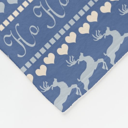 Blue Classic kerstvleece Blanket Fleece Deken (Hoek)