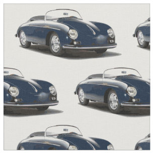 Blue Classic Sports Car Fabric Stof
