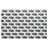 Blue Classic Sports Car Fabric Stof (Fat Quarter)