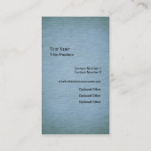 Blue Cleaner Cleaner Service Visitekaartje (Achterkant)