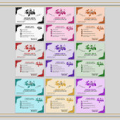 Blue Cleaning Services Professioneel Monogram Logo Visitekaartje