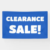 Blue Clearance Sale Banner (Horizontaal)
