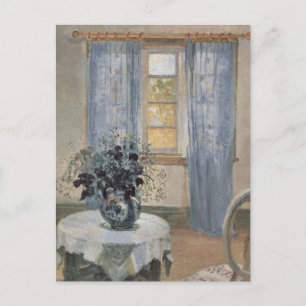 Blue Clematis in de Studio van de kunstenaar, Anna Briefkaart
