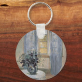 Blue Clematis in de Studio van de kunstenaar, Anna Sleutelhanger (Voorkant)