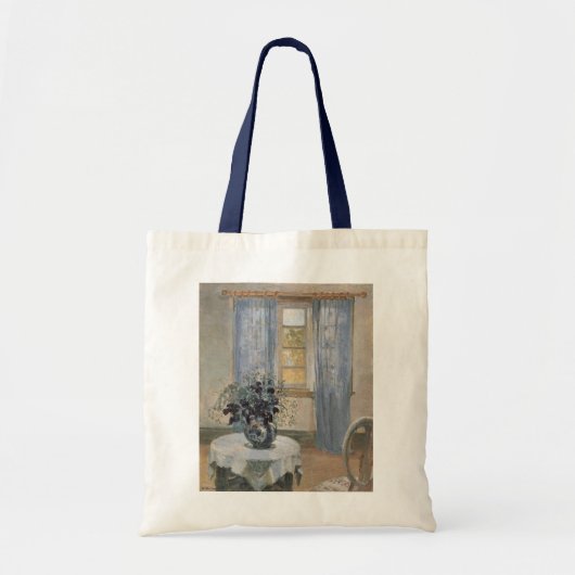 Blue Clematis in de Studio van de kunstenaar, Anna Tote Bag (Voorkant)
