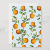 Blue Clementine Sinaasappels Little Cutie Baby sho Kaart (Achterkant)