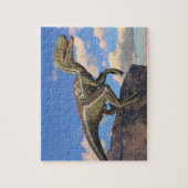 Blue Clever Girl Velociraptor dinosaur Legpuzzel (Verticaal)