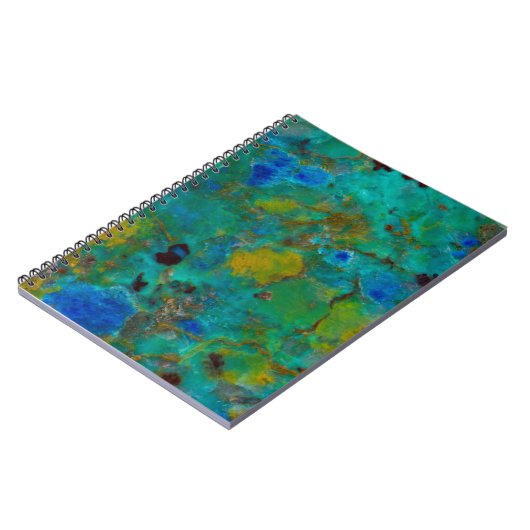 Blue Cliff Chrysocolla Notitieboek (Linkerzijde)