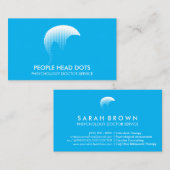 Blue Clinical Psychology Doctor Visitekaartje (Voorkant / Achterkant)