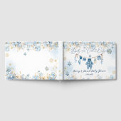 Blue ClothestLine Cold Outside Baby Boy Shower Gastenboek (Volledig)