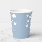 Blue Cloud 9-baby shower Papieren Bekers (Rechts)