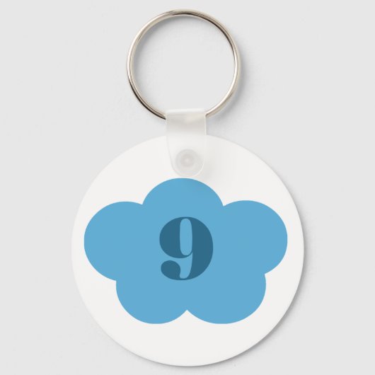 Blue Cloud 9-Sleutelhanger Sleutelhanger (Voorkant)