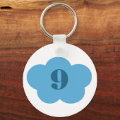 Blue Cloud 9-Sleutelhanger Sleutelhanger (Voorkant)