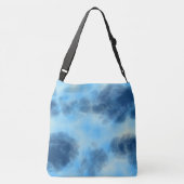 Blue Cloud Abstract Crossbody Tas (Achterkant)