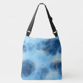 Blue Cloud Abstract Crossbody Tas (Voorkant)