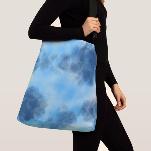 Blue Cloud Abstract Crossbody Tas (Dichtbij)