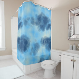 Blue Cloud art Douchegordijn