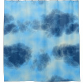 Blue Cloud art Douchegordijn (Voorkant)