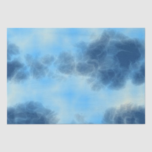 Blue Cloud art Tissuepapier (Voorkant)