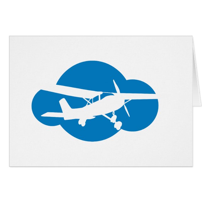 Blue Cloud & Aviation Plane (Voorkant Horizontaal)