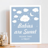 Blue Cloud Baby shower Favoriet Poster