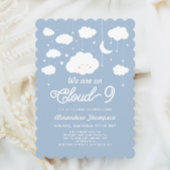 Blue Cloud-Baby shower Kaart