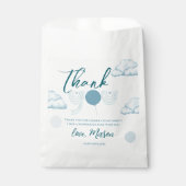 Blue Cloud Boho Mr Onederful Thank You Party Bedankzakje (Voorkant)