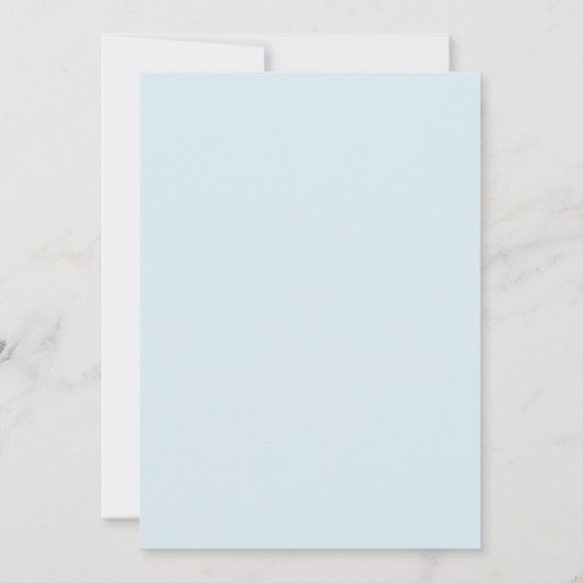 Blue Cloud Boy-Baby shower Kaart (Achterkant)