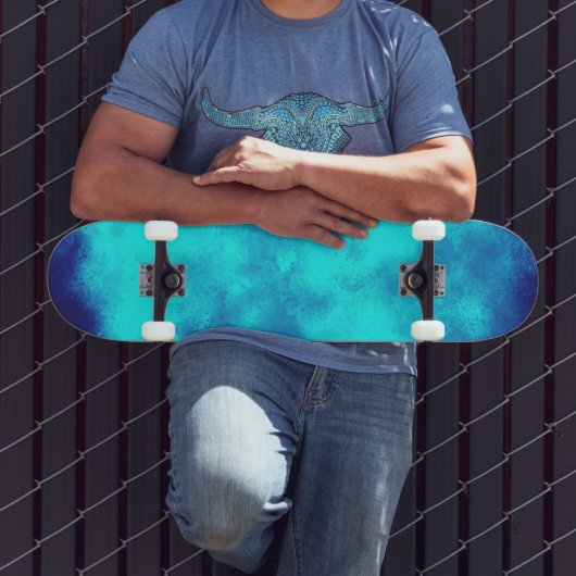 Blue Cloud Effect Skateboard (Buiten 3)