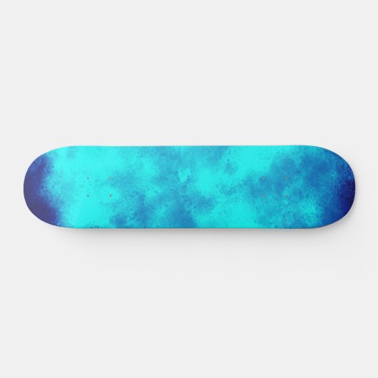 Blue Cloud Effect Skateboard (Horizontaal)