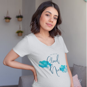 Blue Cloud Nine Baby shower T-shirt
