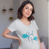 Blue Cloud Nine Baby shower T-shirt