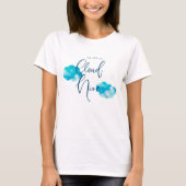 Blue Cloud Nine Baby shower T-shirt (Voorkant)