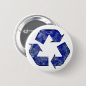 Blue Cloud Recycling Button (Voorkant /achterkant)