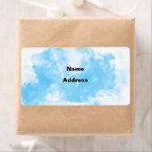 Blue Cloud Return-adreslabel Etiket (Insitu)