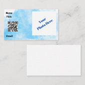 Blue Cloud Standard, 3,5-inch x 2,0-inch Visitekaa Visitekaartje (Voorkant / Achterkant)