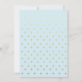 Blue Cloud Twinkle Twinkle Little Star Uitnodiging (Achterkant)