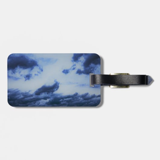 Blue Clouds Blue Sky Bagagelabel (Achterkant horizontaal)