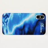 Blue Clouds N Lightning Case-Mate iPhone Case (Achterkant (horizontaal))