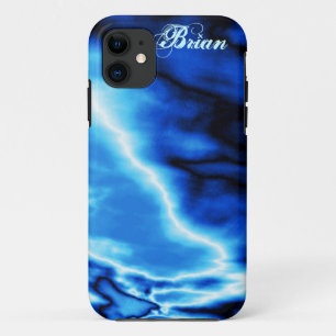 Blue Clouds N Lightning iPhone 5 hoesje
