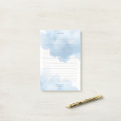 Blue Clouds Notepad To Do List Post-it® Notes (Op bureau)