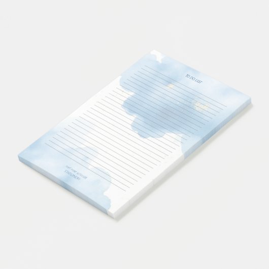 Blue Clouds Notepad To Do List Post-it® Notes (Schuin)