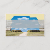 Blue Clouds Real Estate Open House Visitekaartje (Achterkant)