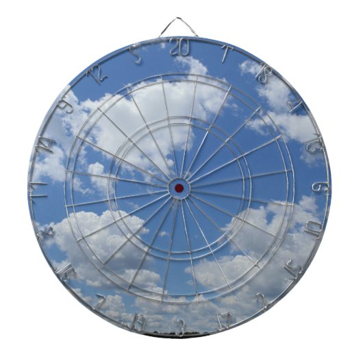 Blue Clouds Sky Indoor Game Bar Dartbord (Voorkant)