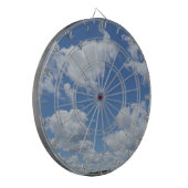 Blue Clouds Sky Indoor Game Bar Dartbord (Voorkant Links)
