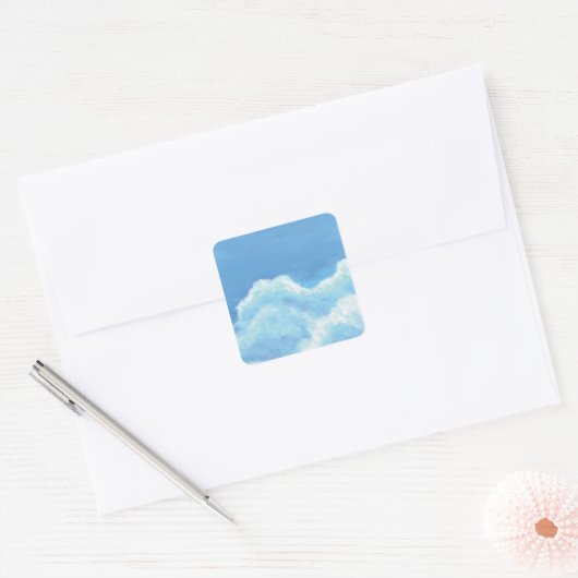 Blue Clouds Stickers (Envelop)